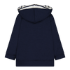 Hoodie - White with Navy Stripe